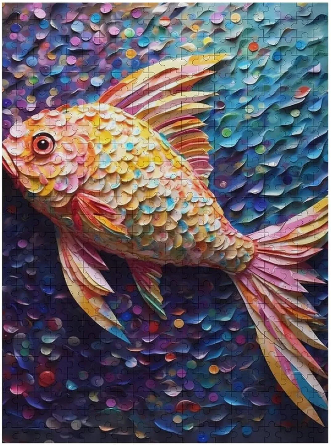 Puzzles for Adults 500 Pieces - The Unique Fish Funny Fish Challenging Jigsaw Puzzle, Daring to Try, Family Entertainment Interactive Fun Jigsaw Puzzle Gifts