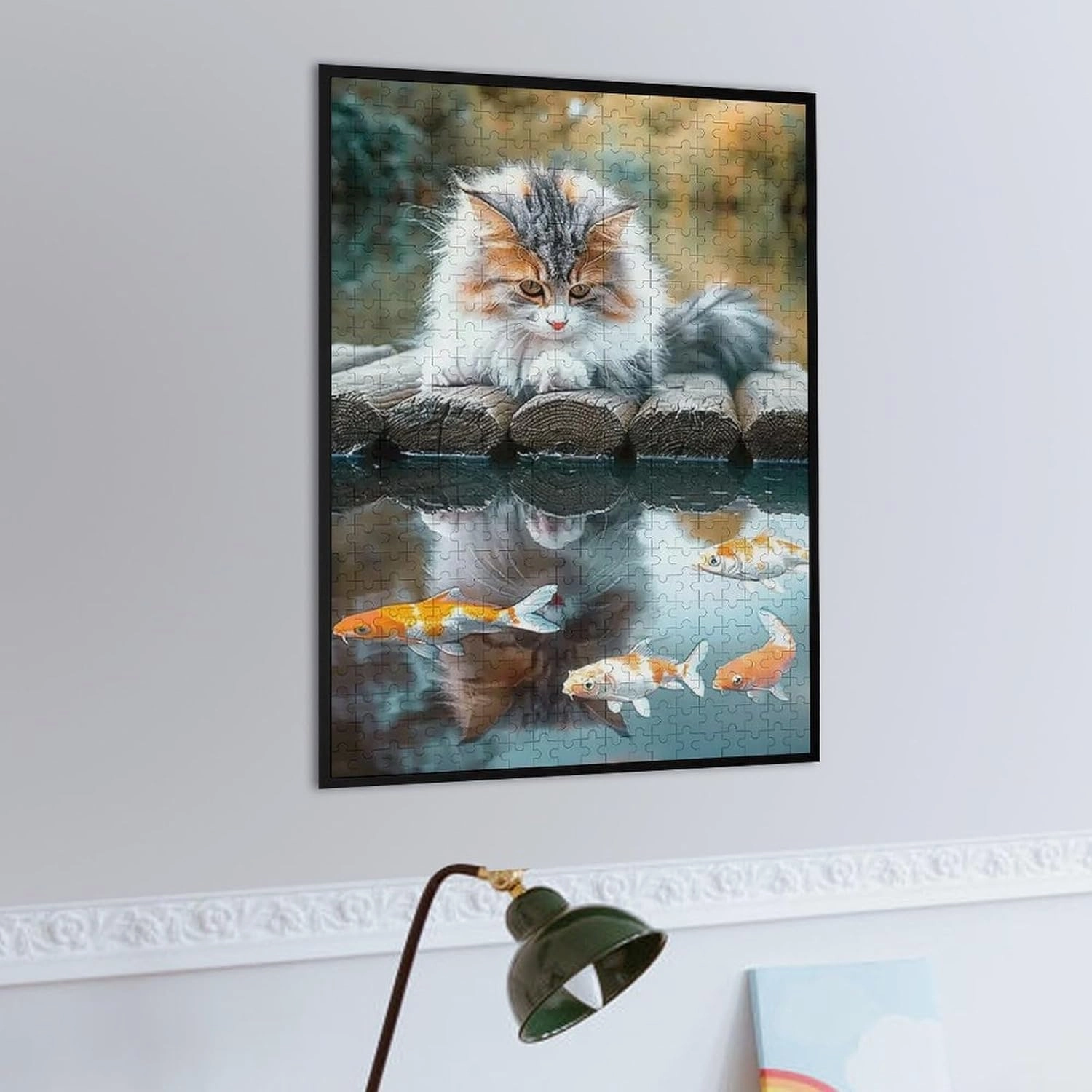 Puzzles for Adults 500 Pieces - Animals Cat Fish Funny Family Interactive for Puzzles Club Decor Or Gifts for Friends