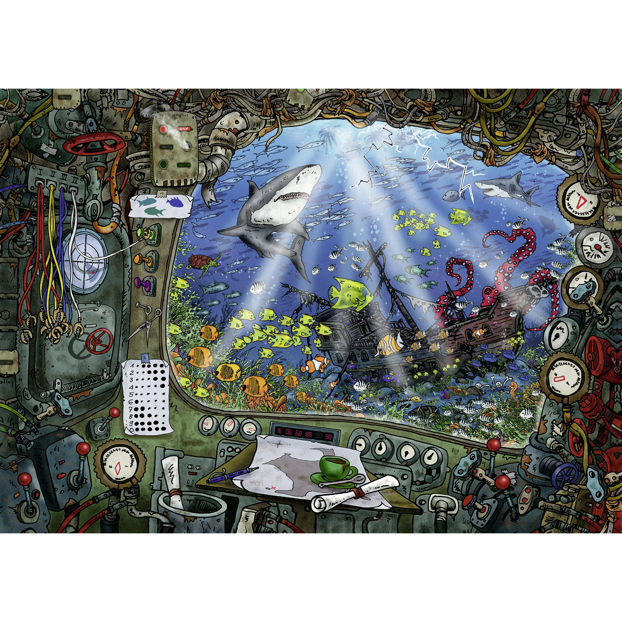 Ravensburger - ESCAPE 4 Submarine Puzzle 759 pieces
