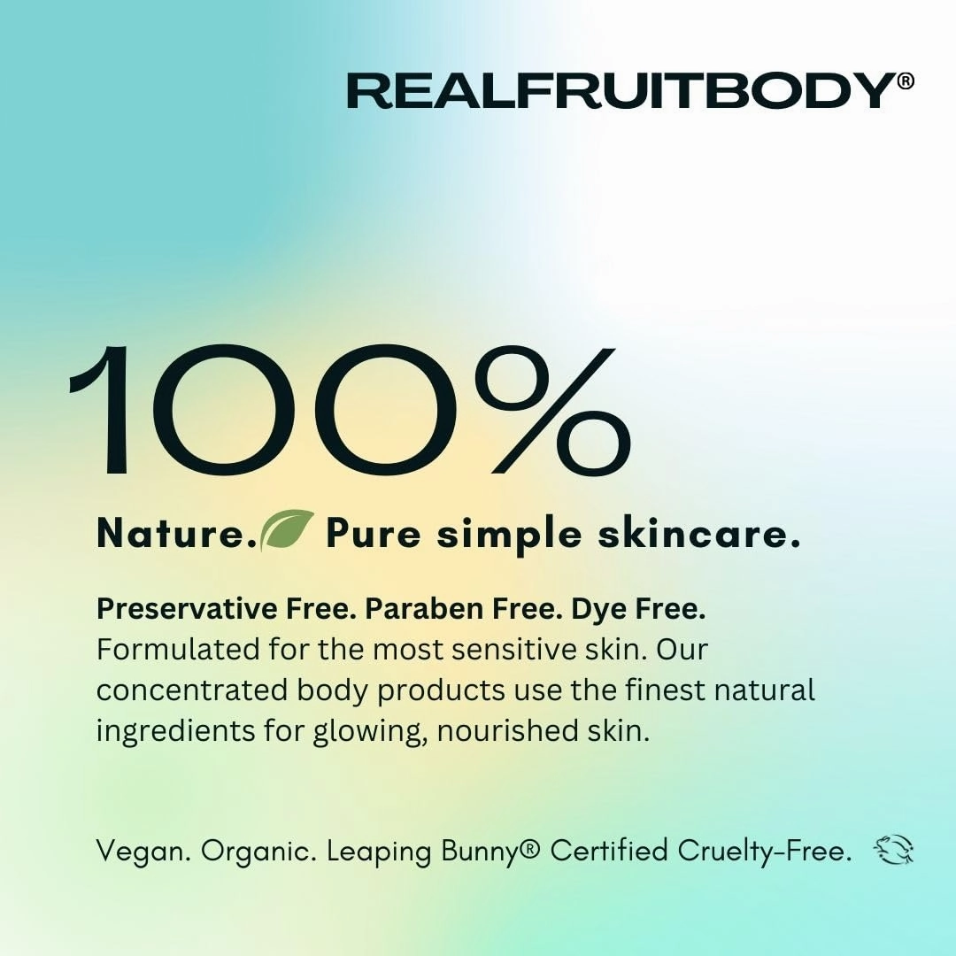 Real Fruit Body® Coconut Macadamia Sugar Scrub and Oil Treatment - 100% Pure and Natural, Leaping Bunny® Certified Cruelty Free, Vegan, Organic - 1.38 Ounce | 50 ml