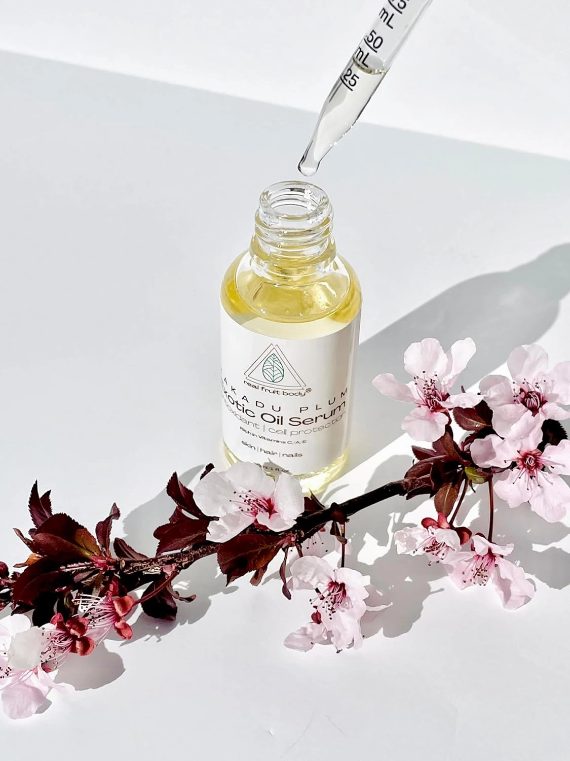 Real Fruit Body® Kakadu Plum Exotic Oil Serum - 100% Pure & Natural, Cold-Pressed, Leaping Bunny Certified Cruelty-Free, Organic, and Vegan - 2 Fl Ounces | 60 ml