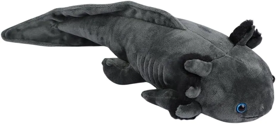 Realistic Grey Axolotl Plush 18", Soft Salamander Stuffed Animal, Cute Plush Doll for Kids Aninal Lovers, Creative Room Décor,Ideal Presnet Birthday Chirstmas Festival