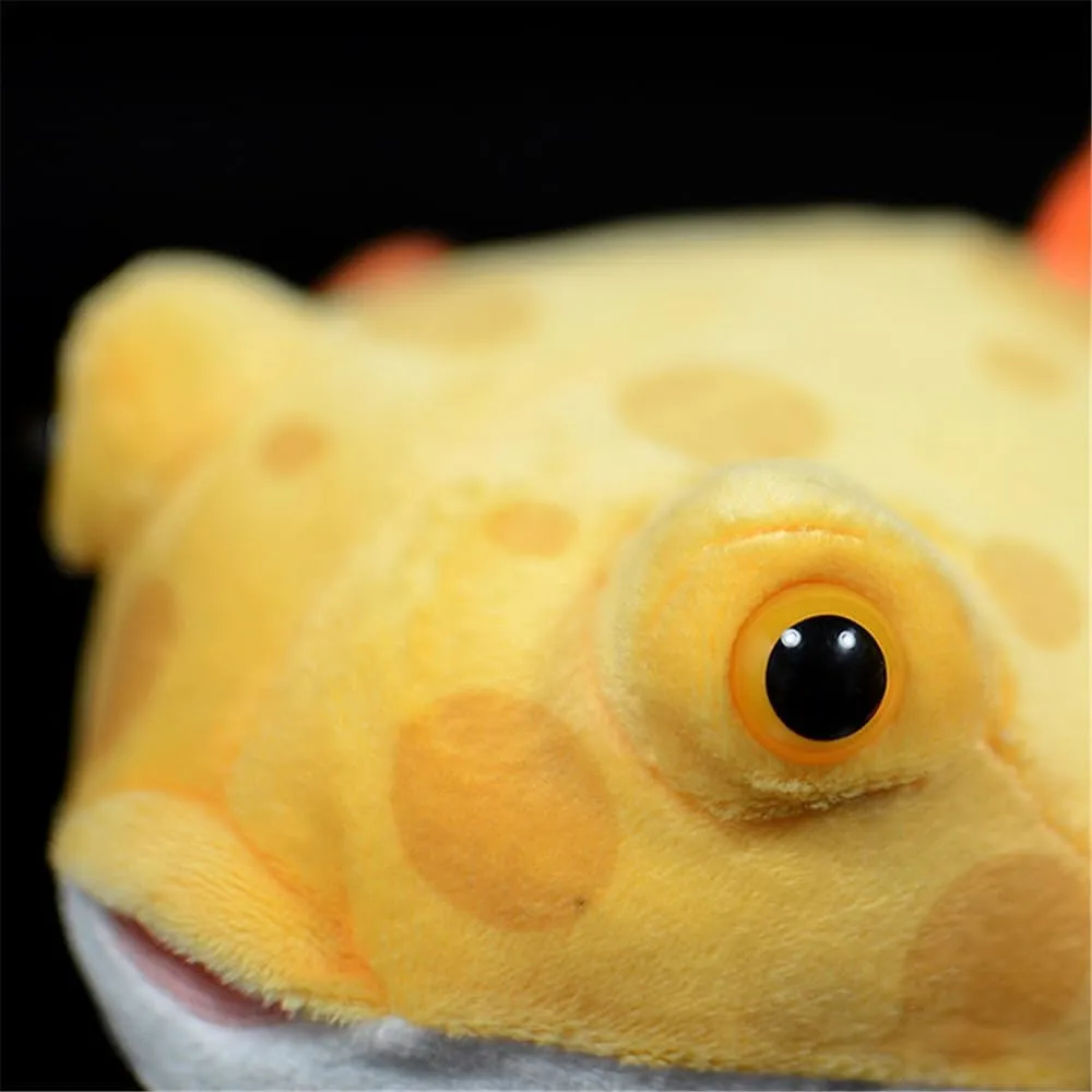 Realistic Pufferfish Plush Stuffed Toy - Lifelike Marine Animal Soft Pillow, Premium Ocean Creature Gift for Nature Lovers