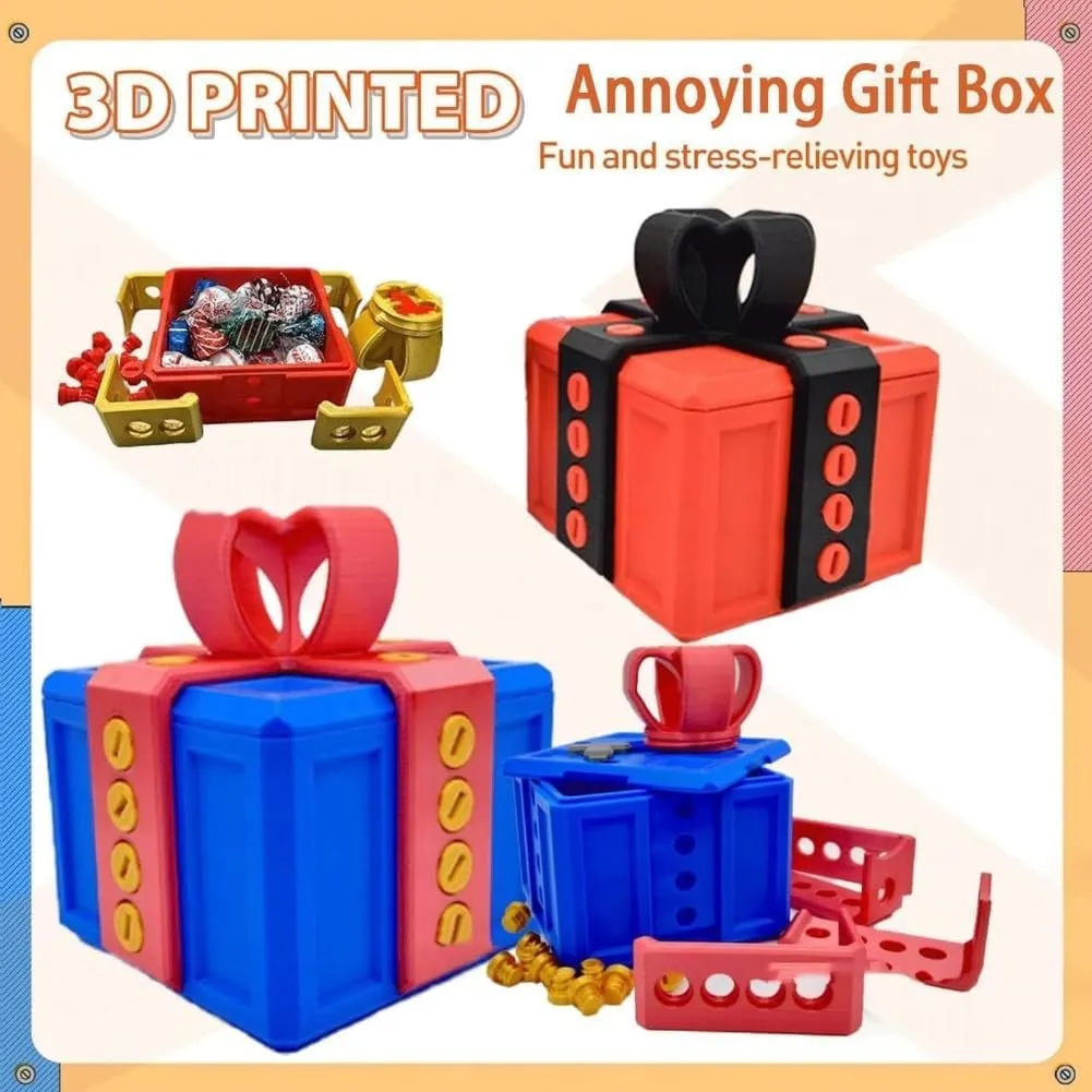Really Annoying Prank Box, Just for You Finger in a Box - Surprise Funny Gift (Red, Black)