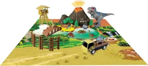 Red Box Pre-Historic Times: Large Dinosaur Park W/Walking T-REX - Light & Sounds, Children's Playset, Ages 3 