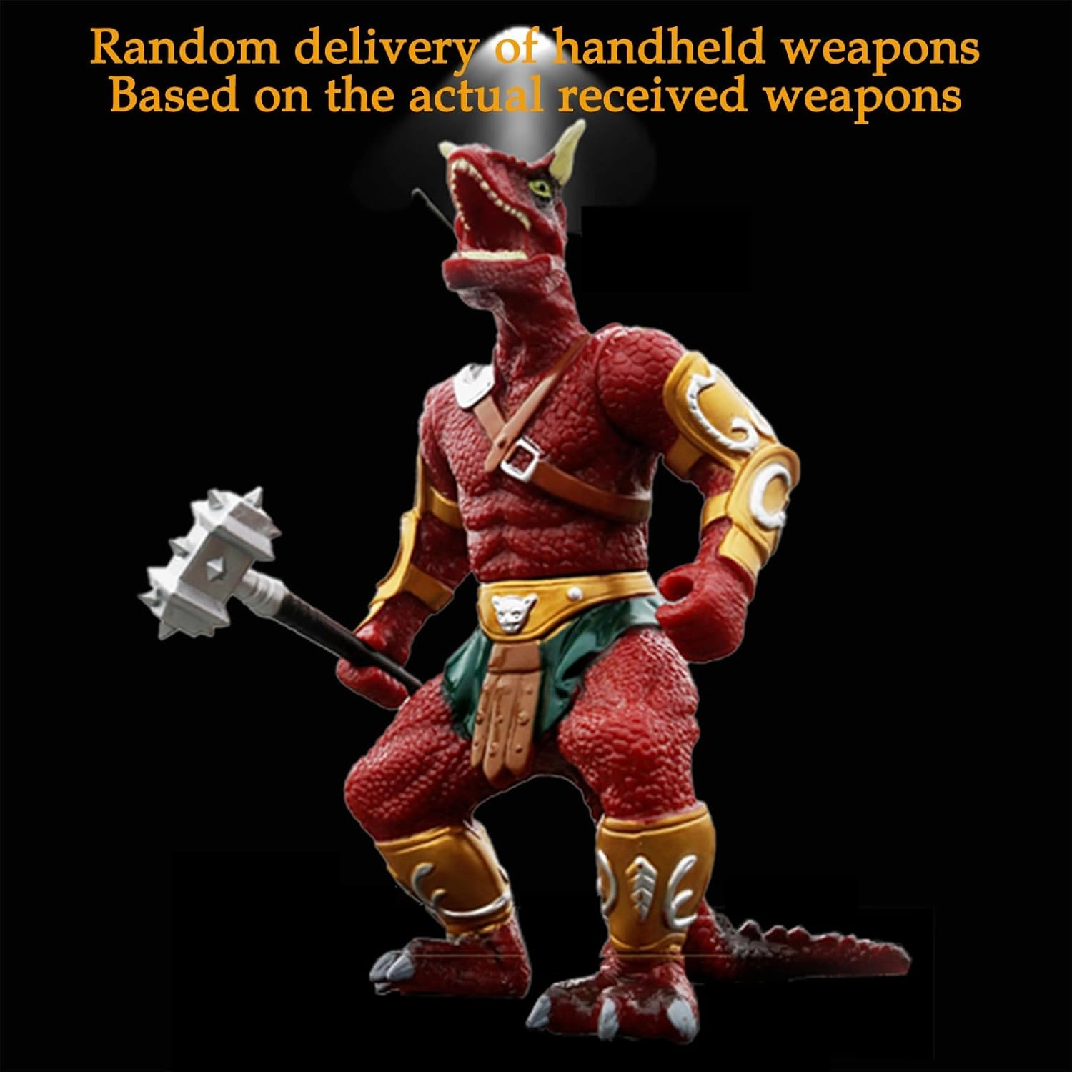 Red 8x5 Inch Big Dinosaur Toys, Detachable Weapons, Kids Dinosaur Toys with Movable Joints, Ages 3-5