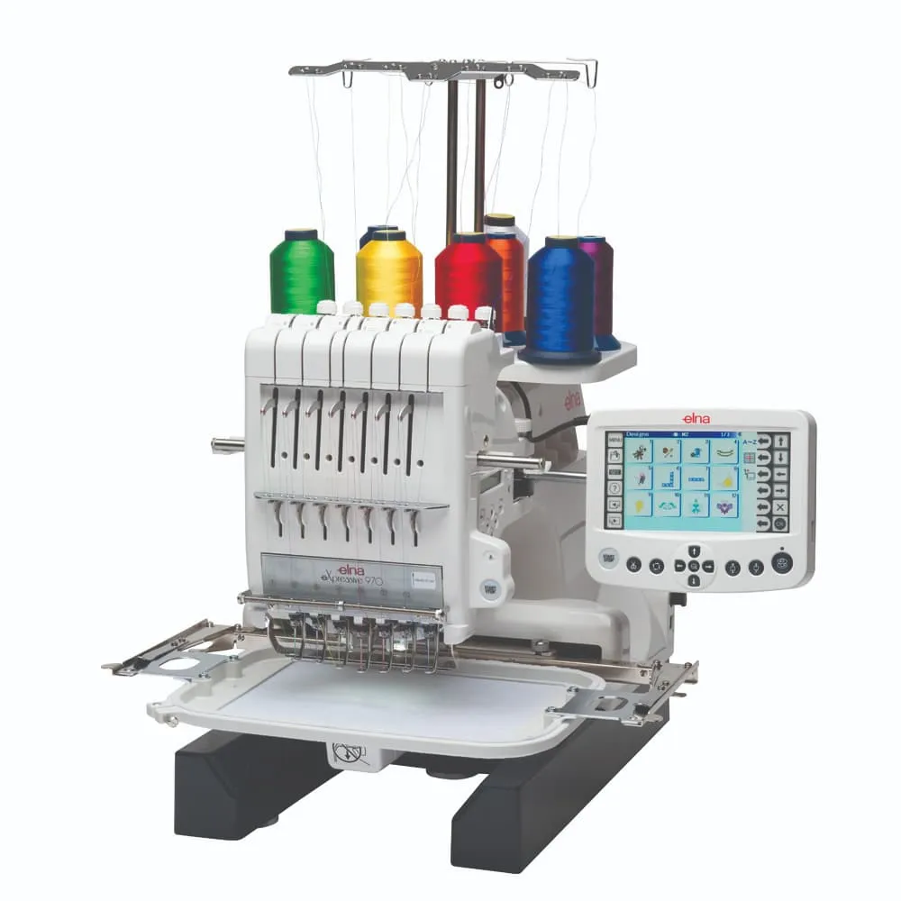 Refurbished Elna eXpressive 970 Seven Needle Embroidery Machine