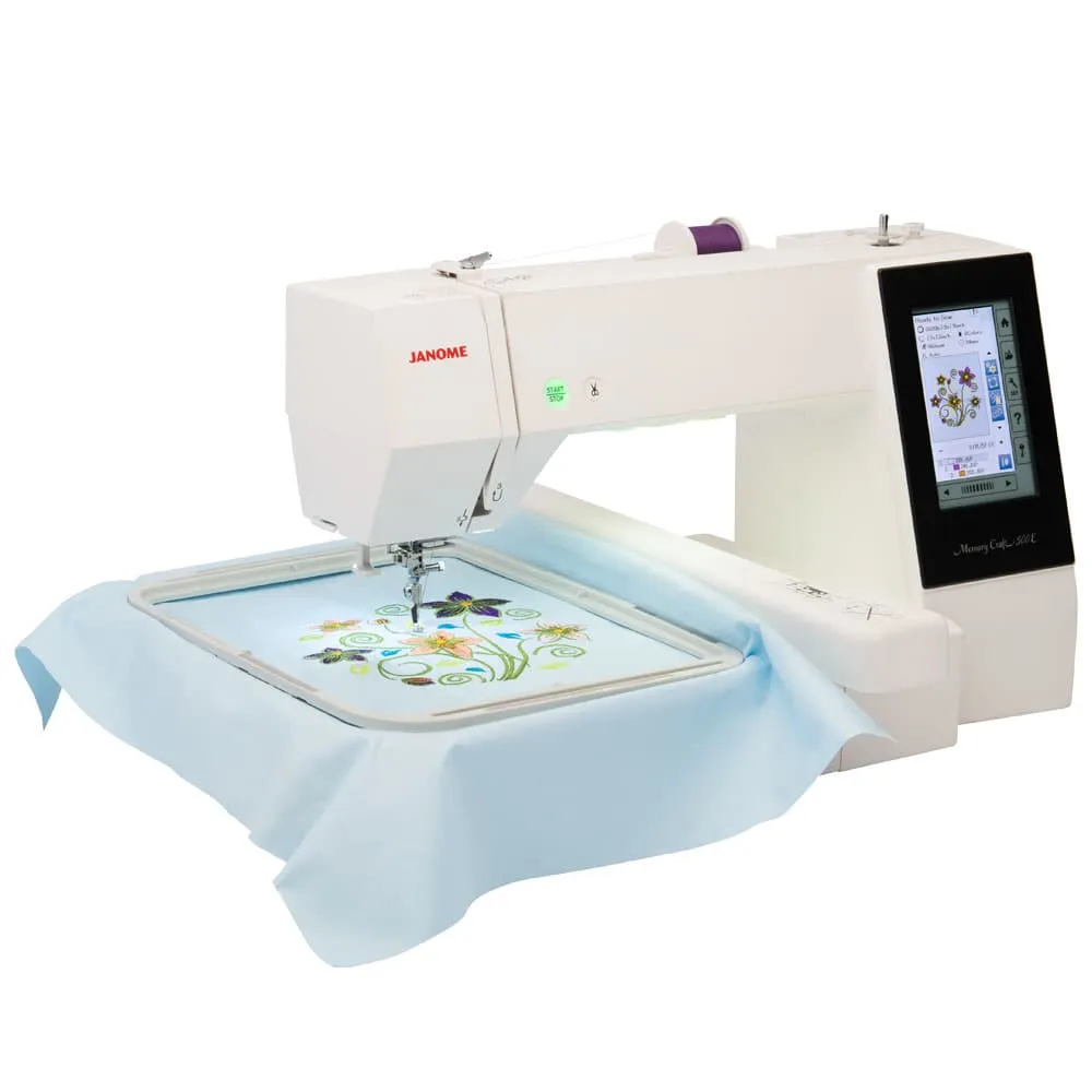 Refurbished Janome Memory Craft 500E Limited Edition Embroidery Machine