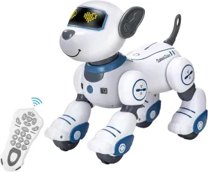 Remote Control Robot Dog Toy: Programmable Robotic Puppy for Kids Smart Interactive Robot Pet Dog Dancing Singing Stunt Animal Toy for Toddler Toys 3-8 Year Gift