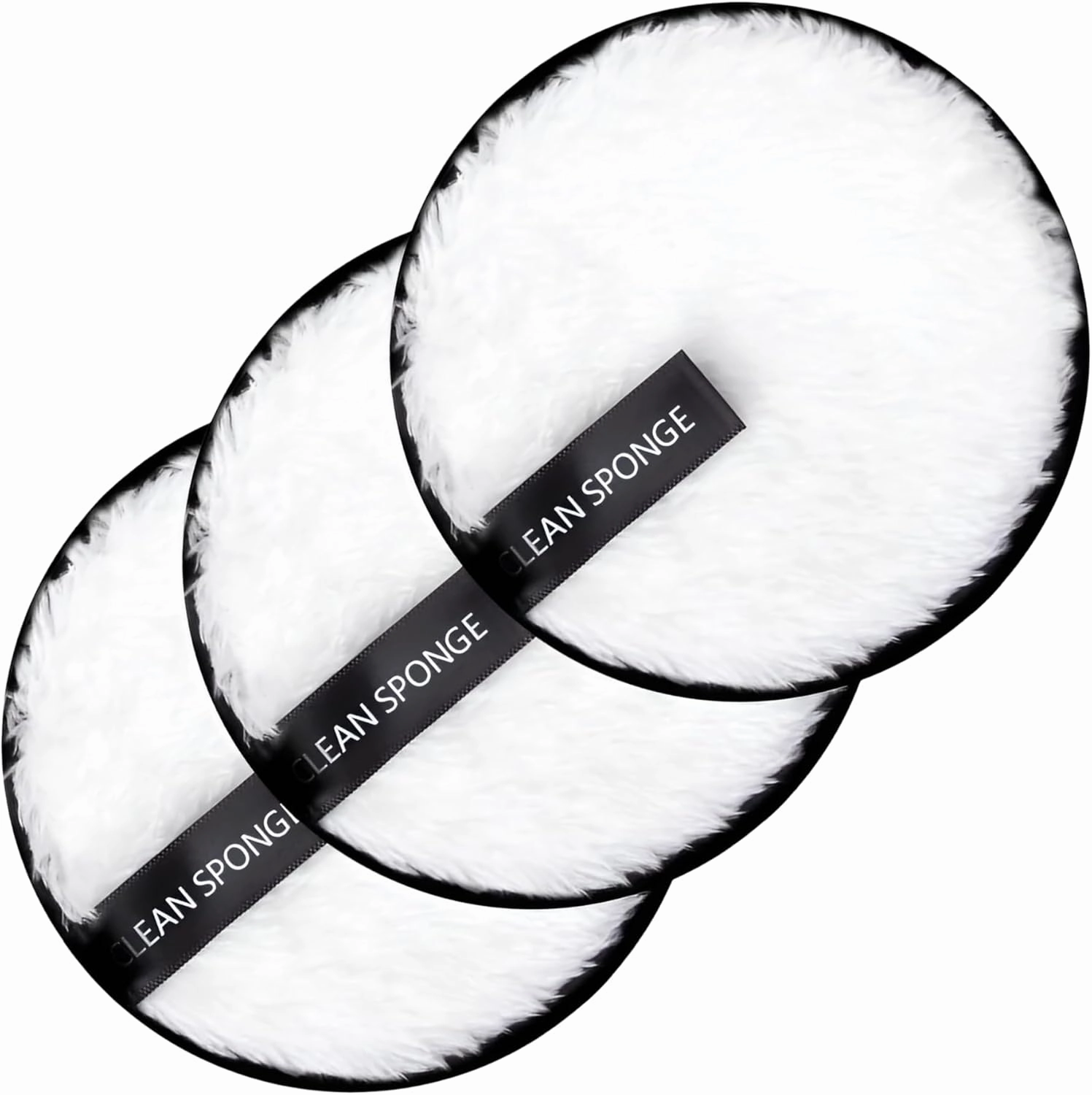 Reusable Makeup Remover Pads – 3Pcs Soft Bamboo Cotton Rounds with Laundry Bag – Washable and Eco-Friendly Face Cleansing Pads for Makeup Removal, Skincare, and Toner Application