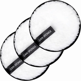 Reusable Makeup Remover Pads – 3Pcs Soft Bamboo Cotton Rounds with Laundry Bag – Washable and Eco-Friendly Face Cleansing Pads for Makeup Removal, Skincare, and Toner Application