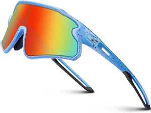 RIVBOS Youth Baseball Sunglasses for Kids(Boys&Girls) Polarized UV Protection Cycling Glasses RYS007