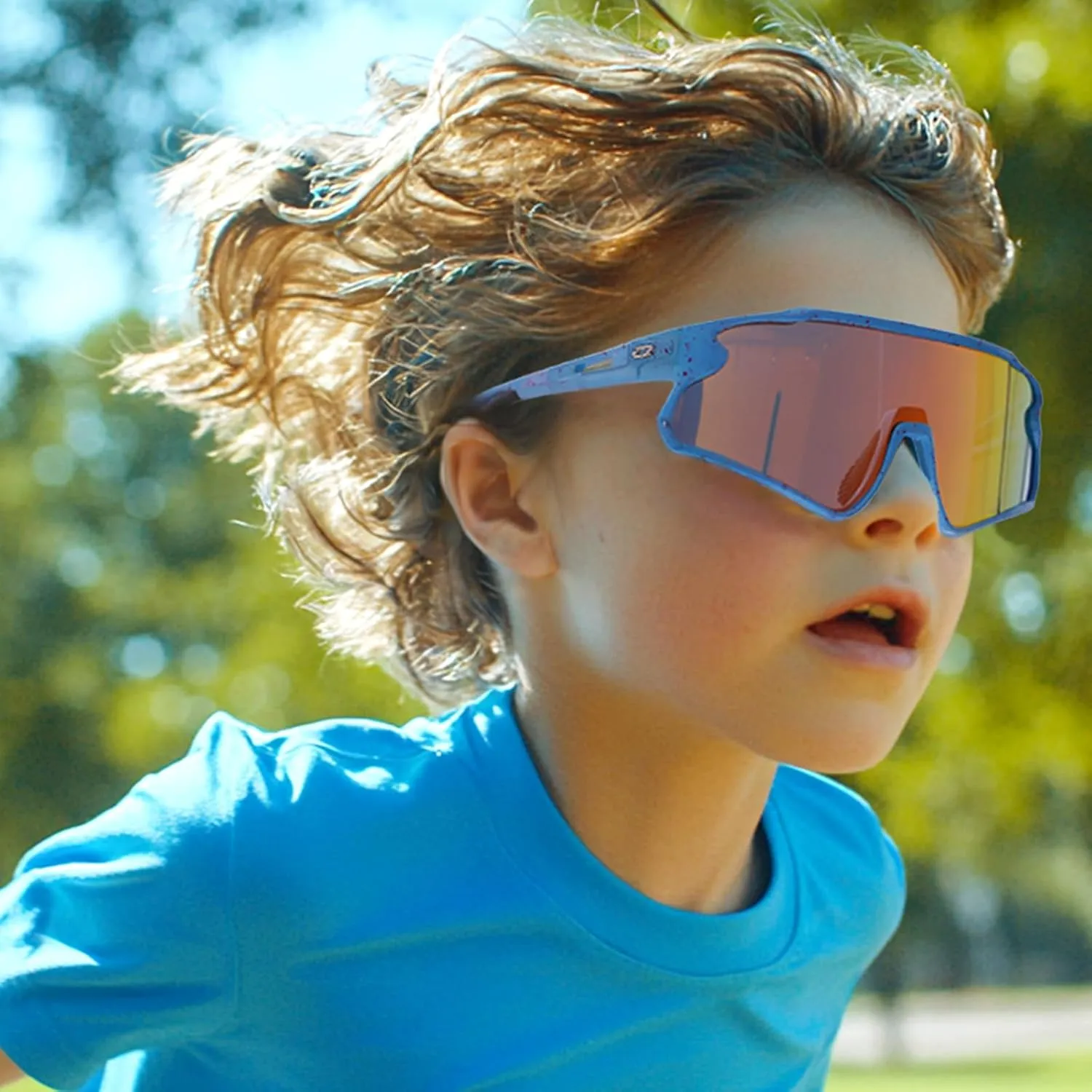 RIVBOS Youth Baseball Sunglasses for Kids(Boys&Girls) Polarized UV Protection Cycling Glasses RYS007