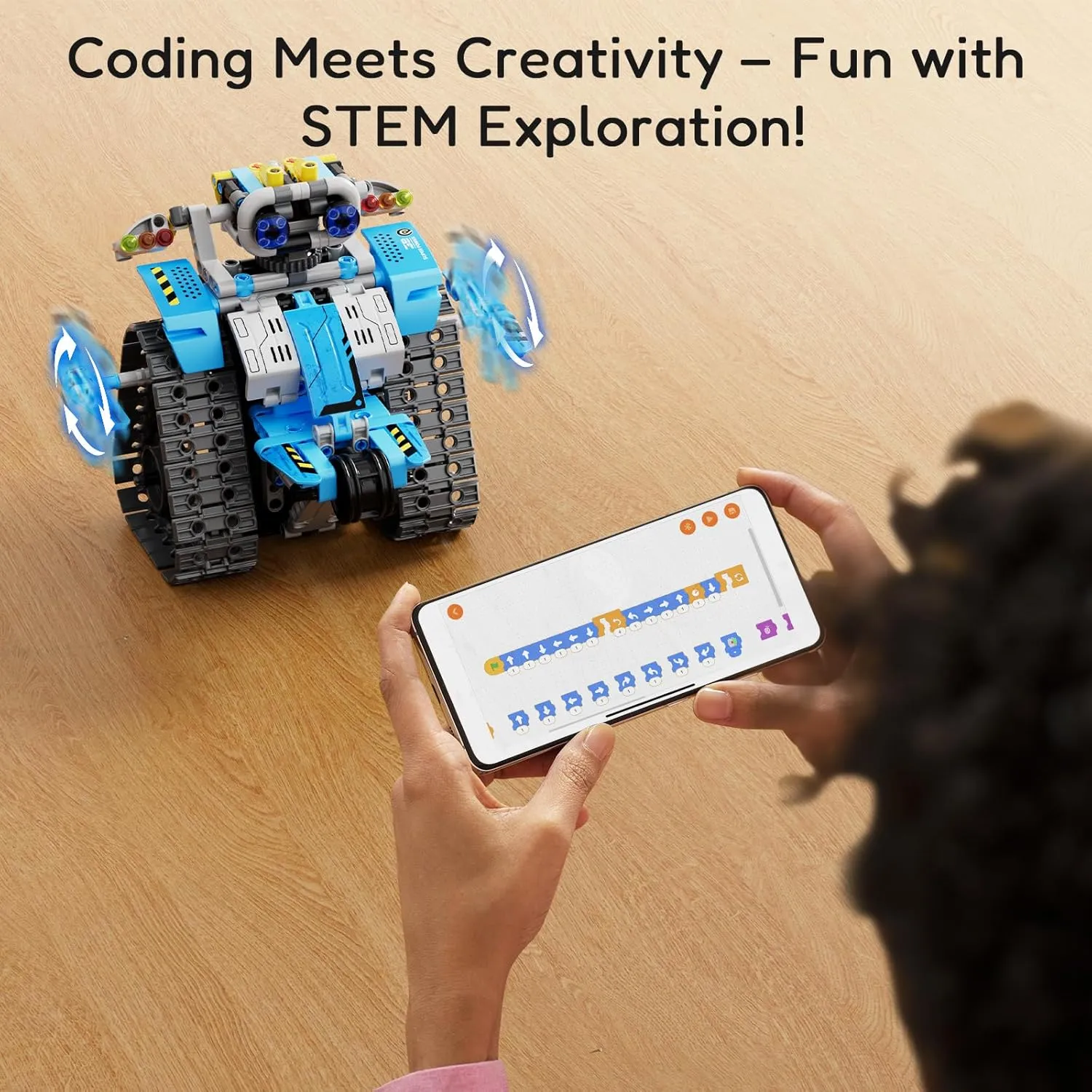 Robot Building Kit for Kids Aged 8-14, Remote-Controlled or App-Controlled 5in1 STEM Coding Robotic Toys Birthday Creative Gifts for Boys Aged 6 7 8 9 10 11 12 