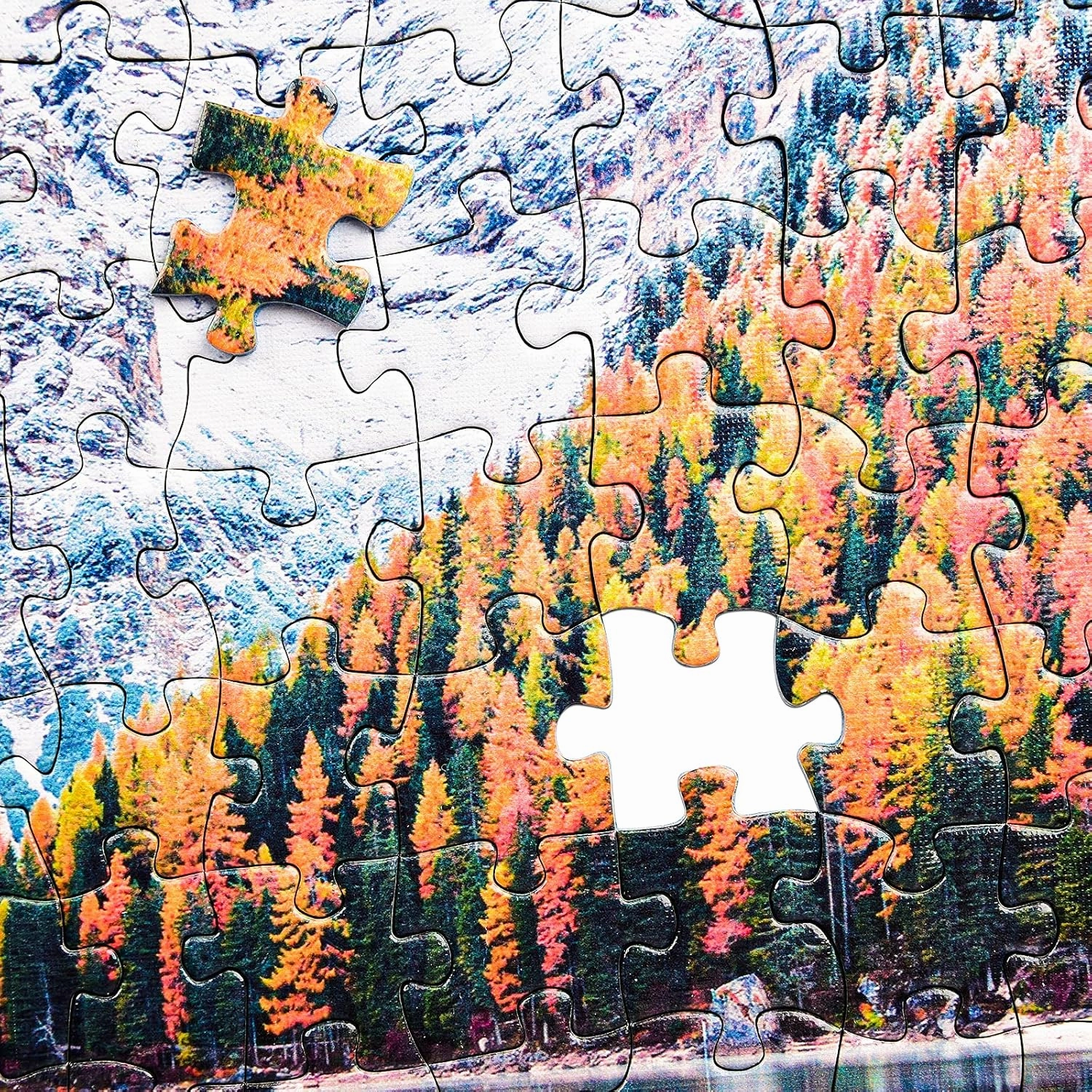 Rocorose 1000 Piece Jigsaw Puzzle Autumn of Italian Alps Naturpark Floor Puzzle for Kids Adult