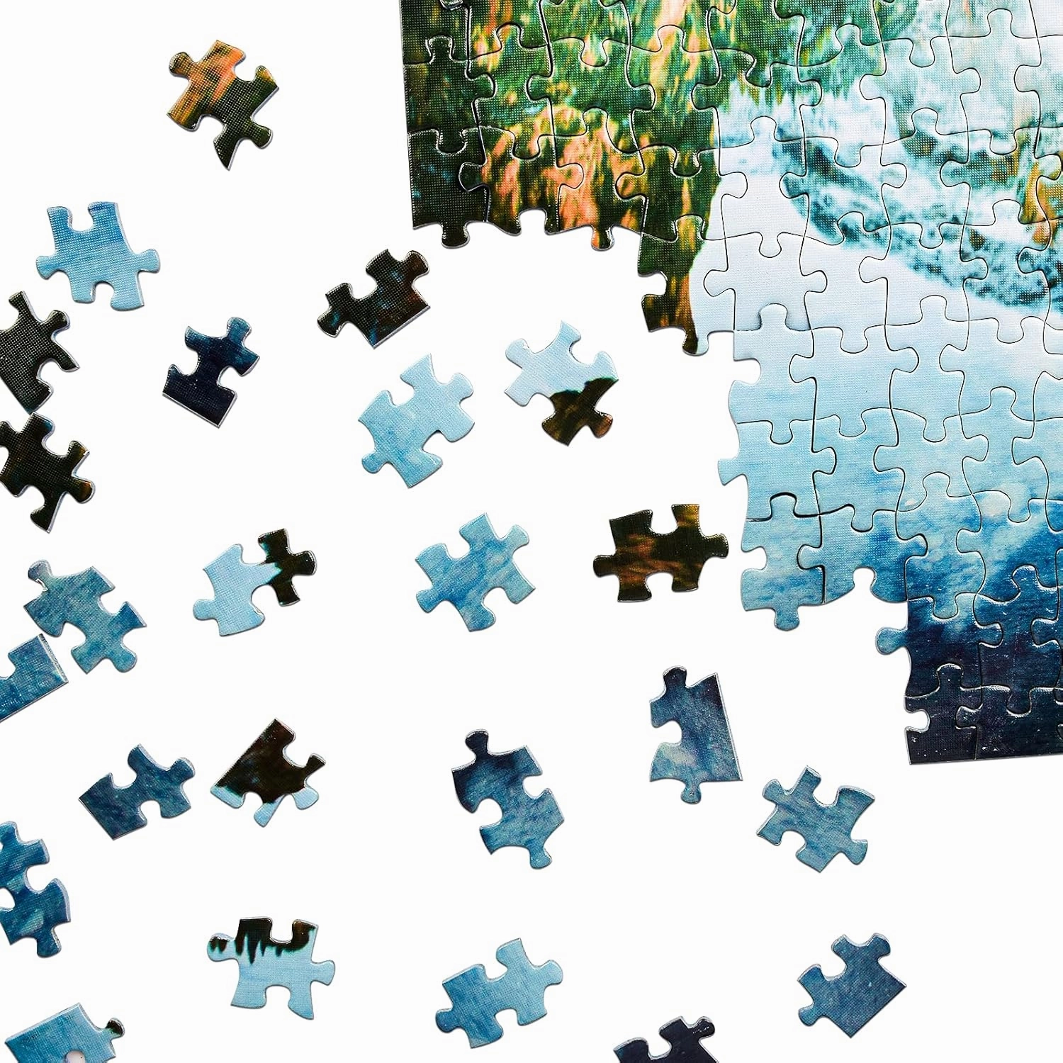 Rocorose 1000 Piece Jigsaw Puzzle Autumn of Italian Alps Naturpark Floor Puzzle for Kids Adult