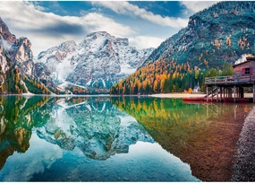 Rocorose 1000 Piece Jigsaw Puzzle Autumn of Italian Alps Naturpark Floor Puzzle for Kids Adult