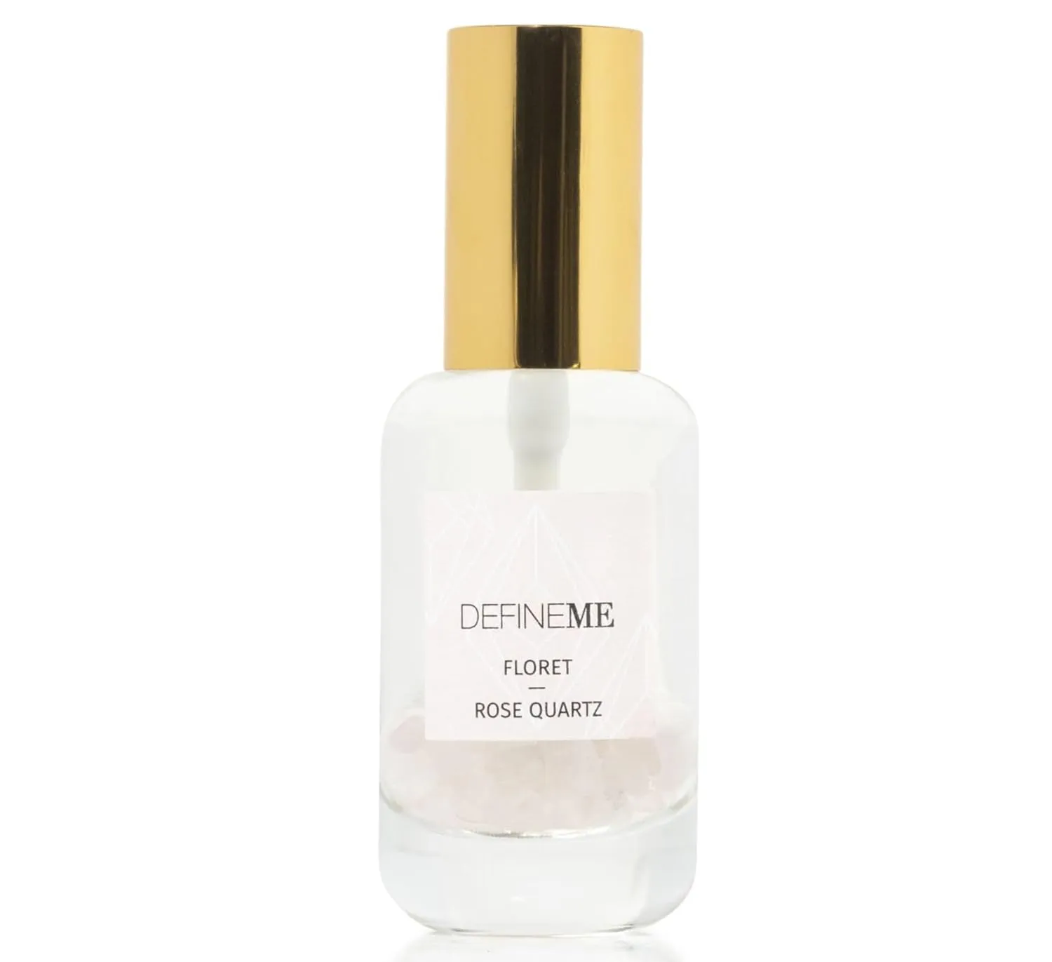 Rose Quartz Crystal Infused Natural Perfume Mist, Floret Scent, 0.95 FL OZ, Award Winner 2024 Universal Beauty Awards