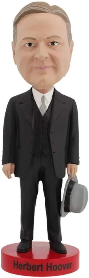 Royal Bobbles Herbert Hoover Bobblehead, Premium Polyresin Lifelike Figure, Unique Serial Number, Exquisite Detail