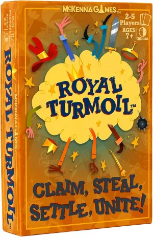 Royal Turmoil – New Wildly Fun Card Game for Kids 8-12, for Kids and Adults, Family Game and Learning Game for Family Night with Fast Setup and Fun Play