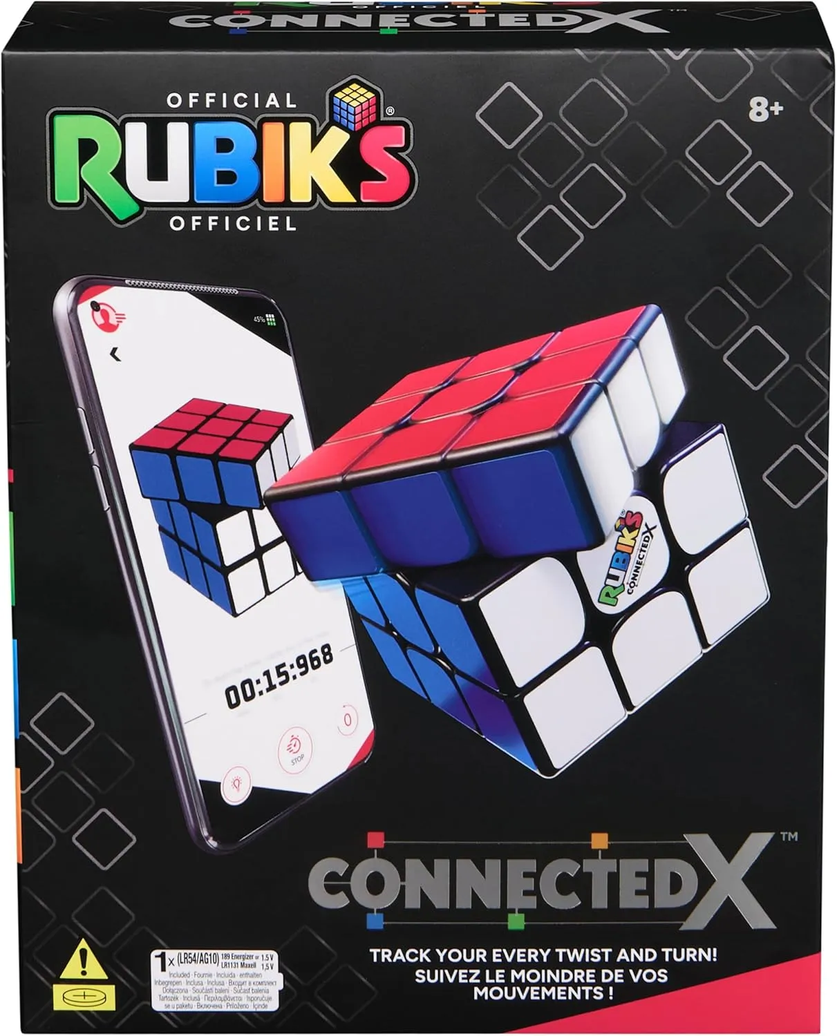 RUBIK'S - Rubik's Cube 3X3 CONNECTEDX with Bluetooth - Puzzle Game, Magic Cube - Kids Puzzle Toys - 6071036 - Toys Kids 8 Years  