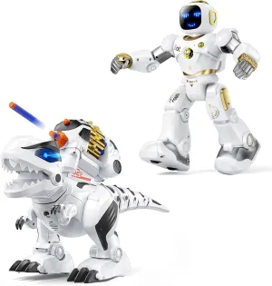 Ruko 1088 Smart Gold Robot and 8809 Remote Control Dinosaur