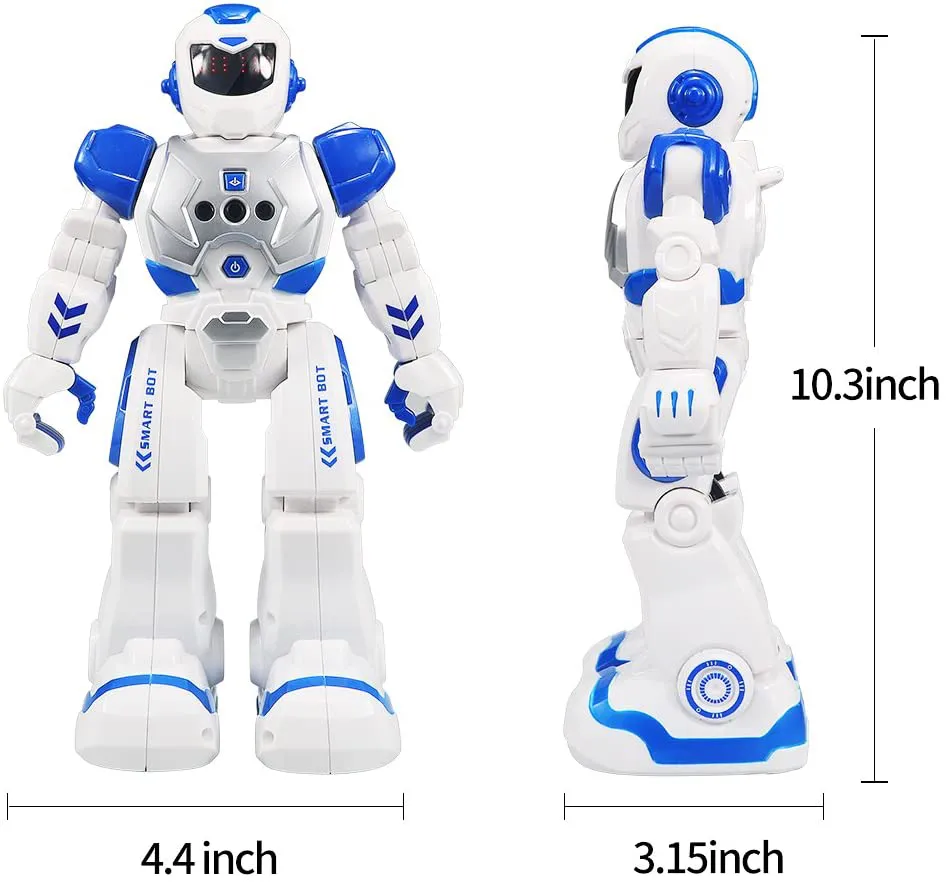 Rynx | Remote Controlled Robot For Kids, Sikaye Intelligent Programmable Robot With Infrared Controller Toys, Dancing, Singing, Moon Cycle and LED Eyes, Gesture Sensor Robot Set For Kids Entertainment (Red)