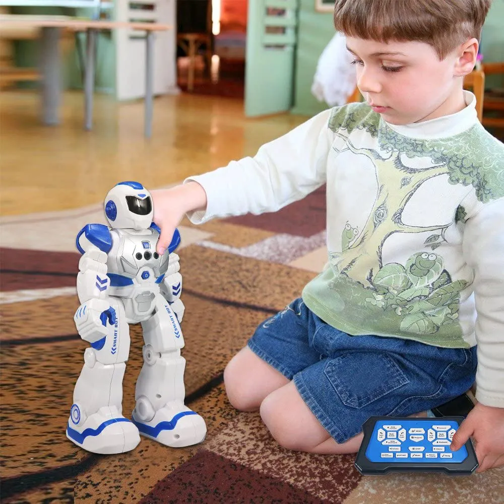 Rynx | Remote Controlled Robot For Kids, Sikaye Intelligent Programmable Robot With Infrared Controller Toys, Dancing, Singing, Moon Cycle and LED Eyes, Gesture Sensor Robot Set For Kids Entertainment (Red)