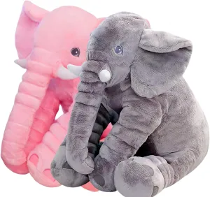 Ryttir 15.7 Inch Fuzzy Medium Elephant Stuffed Animal, Soft Stuffed Elephant Toy Cuddly Bedroom Elephant Plush, Funny Elephant Gifts for Girls Boys
