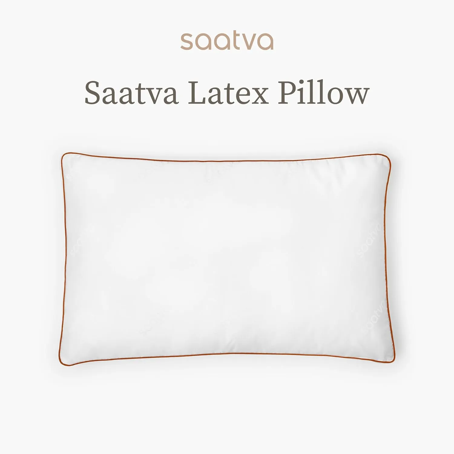 Saatva Latex Pillow - Standard Loft (4" - 5") - Hypoallergenic Pillow with Shredded Latex Core - Breathable - Machine Washable Organic Cotton Cover - King (34"x18") 1 Pack