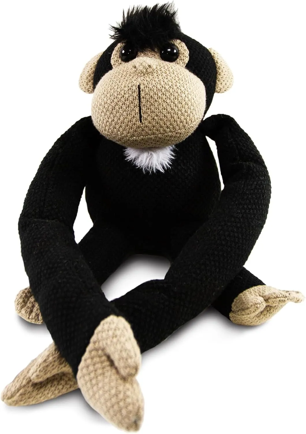 Safari Ltd. Greybeard Plush - 48" Arm Span Chimpanzee Toy from Jane - Eco-Friendly Stuffed Animal for Kids 3 