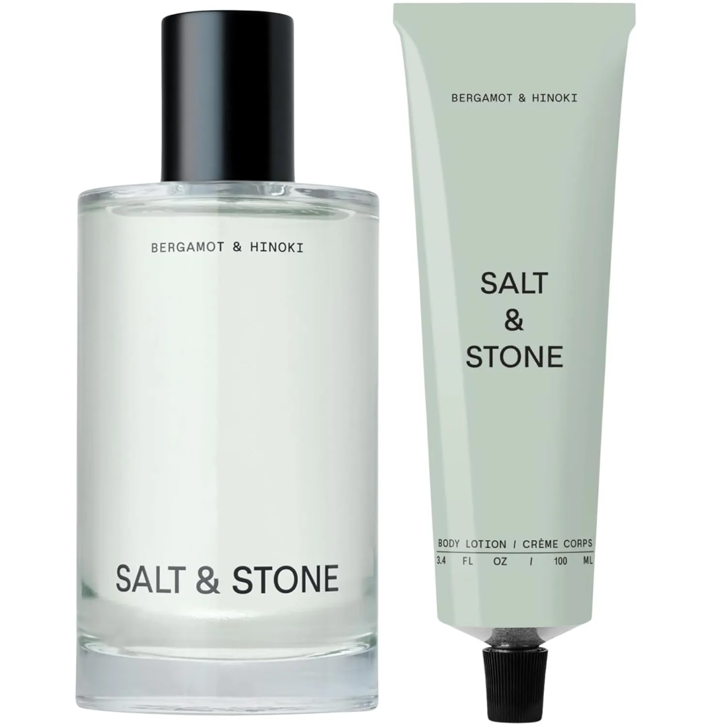 Salt & Stone Body Mist   Body Lotion Bundle | Bergamot & Hinoki
