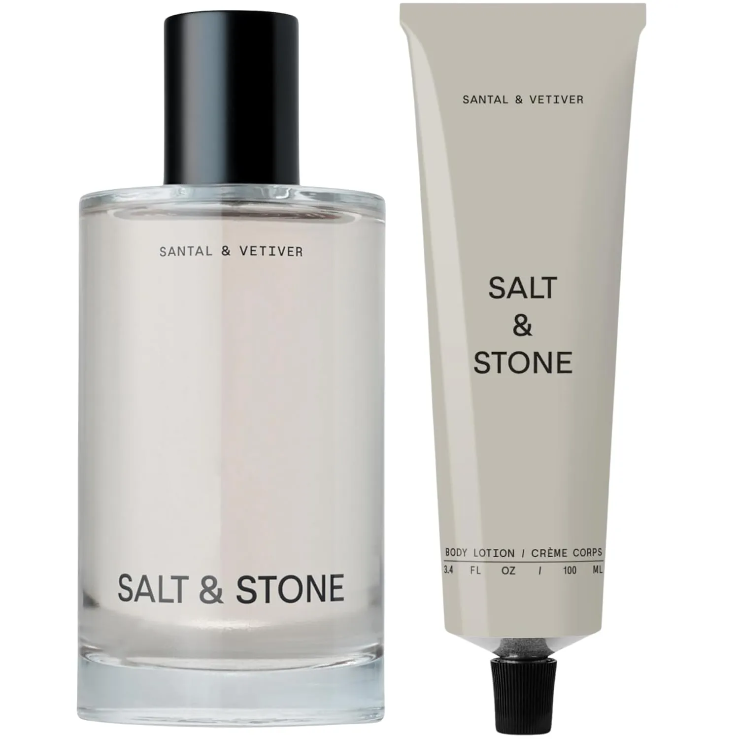 Salt & Stone Body Mist   Body Lotion Bundle | Santal & Vetiver