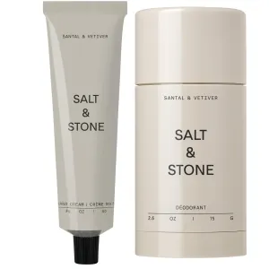 Salt & Stone Natural Deodorant   Hand Cream Bundle | Santal & Vetiver