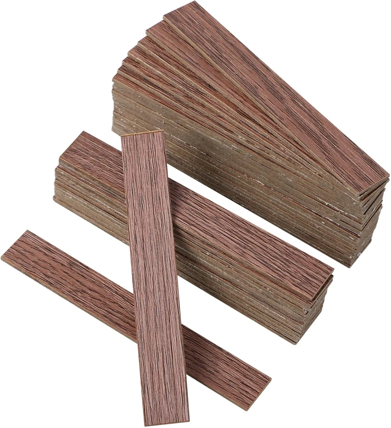 Self-Adhesive Dollhouse Floorboard Tiles 40 Pack Miniature Flooring for Tiny House Decorations
