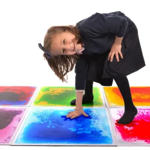 Sensory Liquid Floor Tiles - Set Of 6