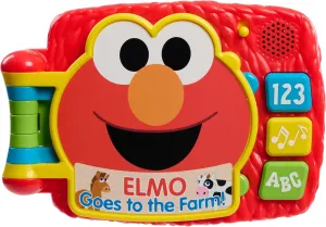 Sesame Street Elmo’s Lots to Learn 6.25 Inch Electronic Book, Learning and Education, Kids Toys for Ages 18 Month by Just Play