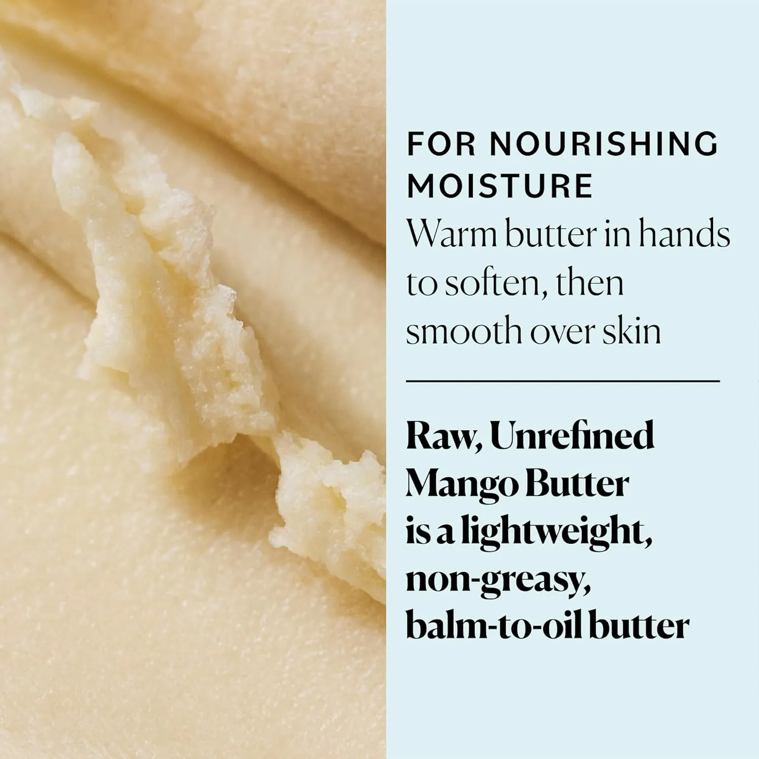 Sky Organics Mango Butter for Body & Face, 100% Raw and Unrefined Nourishing Butter for Light, Daily Hydration and Promotes Soft, Smooth, Heathy-Looking Skin, Suitable for Normal to Dry Skin, 16 Oz