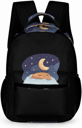 Sleeping Cocoa Chocolate Beans Unisex Small Backpack Lightweight Shoulder Bag Travel Daypack