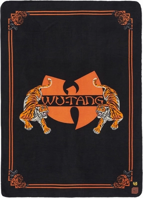 Slowtide x Wu Tang, Tiger Plush Fleece Blanket, Oversized 50in x 68in, 100% Recycled Materials