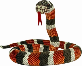Snake Plush Toy, 59'' Large Washable, Huge Realistic Plush Cuddle Toy, Soft and Cute Kids Gift, Birthday Party Gift Prank Props (Milk Snake)