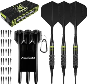 Soft Tip Darts for Electronic Dartboard – 3 Darts with 30 Extra Tips & Durable Flights, Gift-Ready Set for Friend
