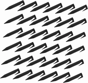 Sosoport 2sets Tent Stakes Heavy Duty Plastic Ground Tarp Anchors Garden Stakes Outdoor Supplies 50pcs*2