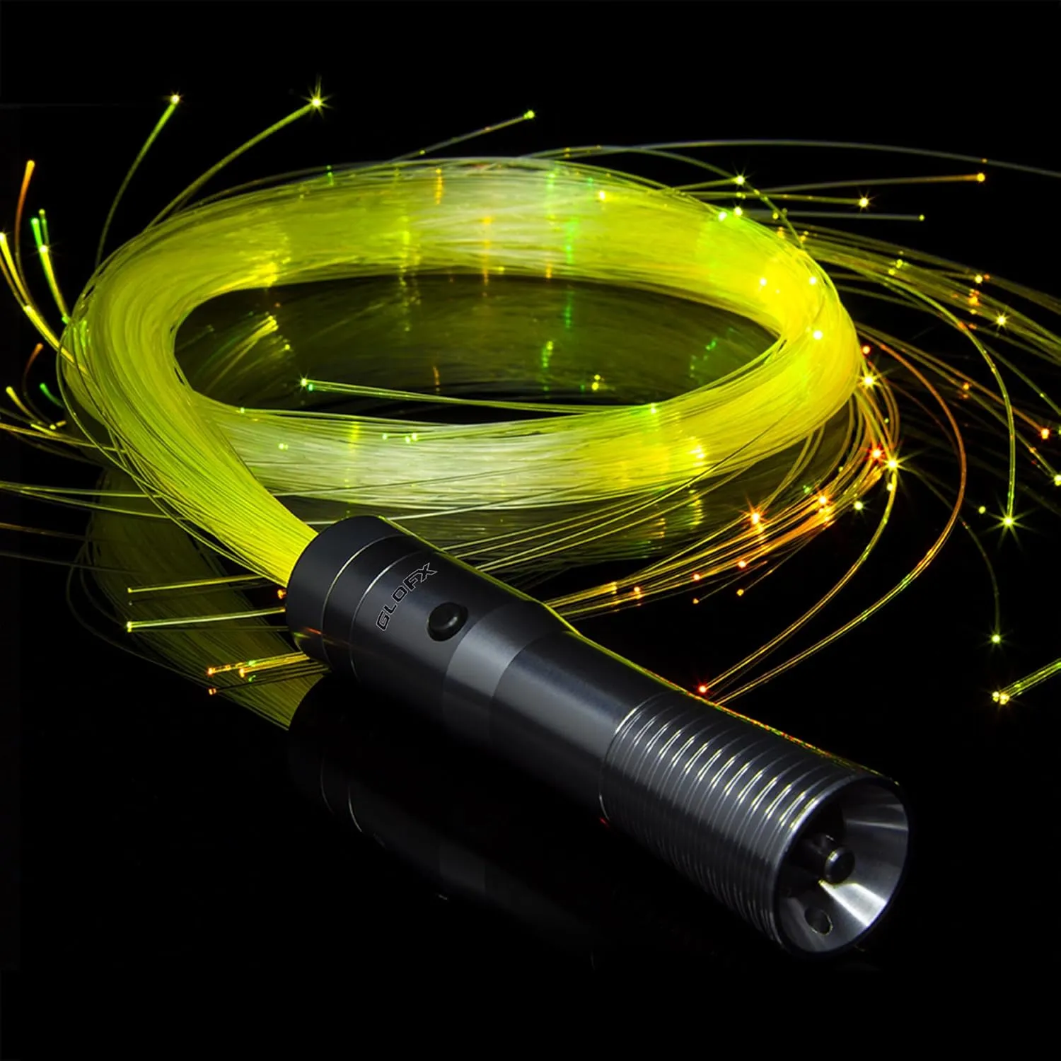 Space Whip Remix | Programmable Led Fiber Optic Whip | 6 Foot 360° Swivel - Super Bright Light Up Rave Toy | EDM Pixel Flow Lace Dance Festival