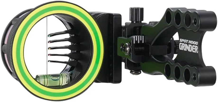 Spot Hogg Grinder MRT with Micro Adjust | 5 Pin Bow Sight | Right/Left Handed | Pin Size .01/.019/.029 | Made in The USA