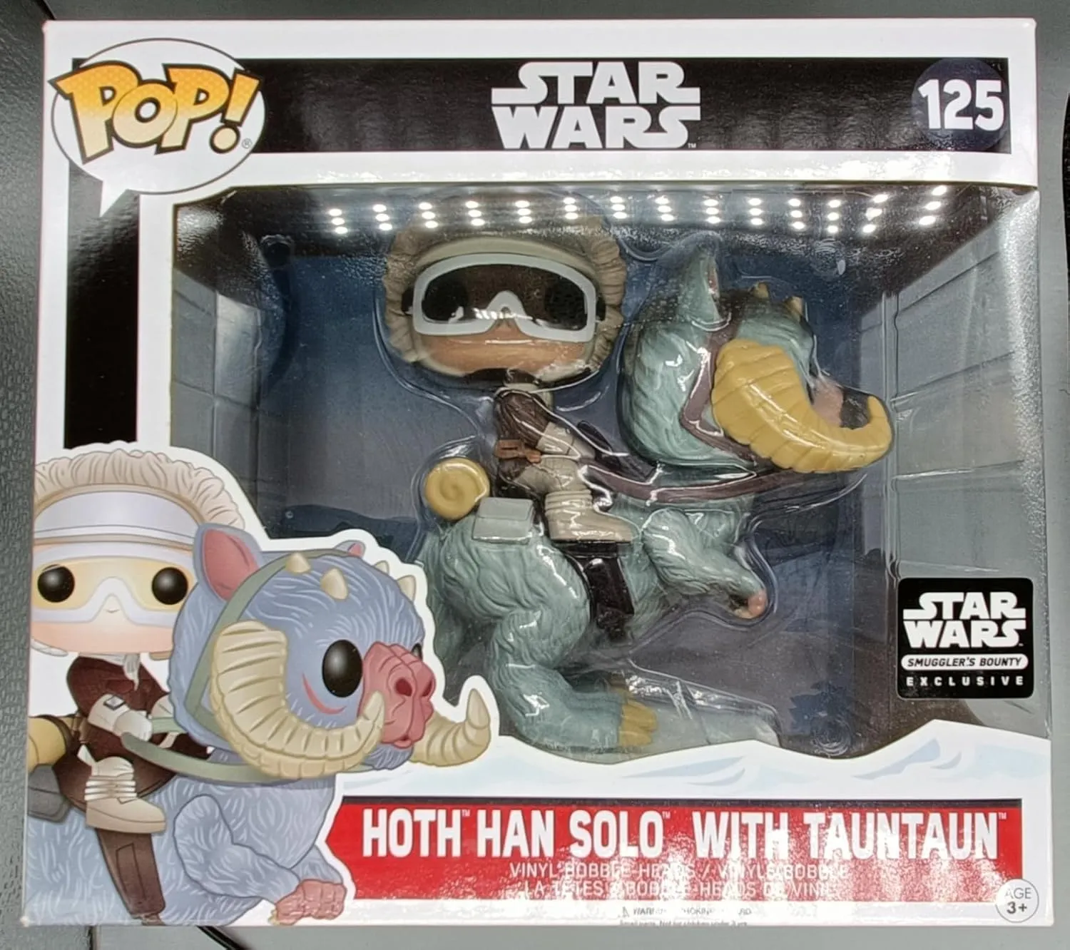 STAR WARS: Smuggler's Bounty - Hoth Han Solo with Tauntaun Funko Pop! Vinyl Bobble-Head Figure (Includes Plush Wampa)