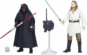 Star Wars E1687 SW E1 Darth Maul and Quigon Jinn Action Figure