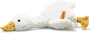 Steiff Gilda Goose Plush Toy - Premium Stuffed Animal for Kids, Machine Washable, Ages 0  (White, 10")