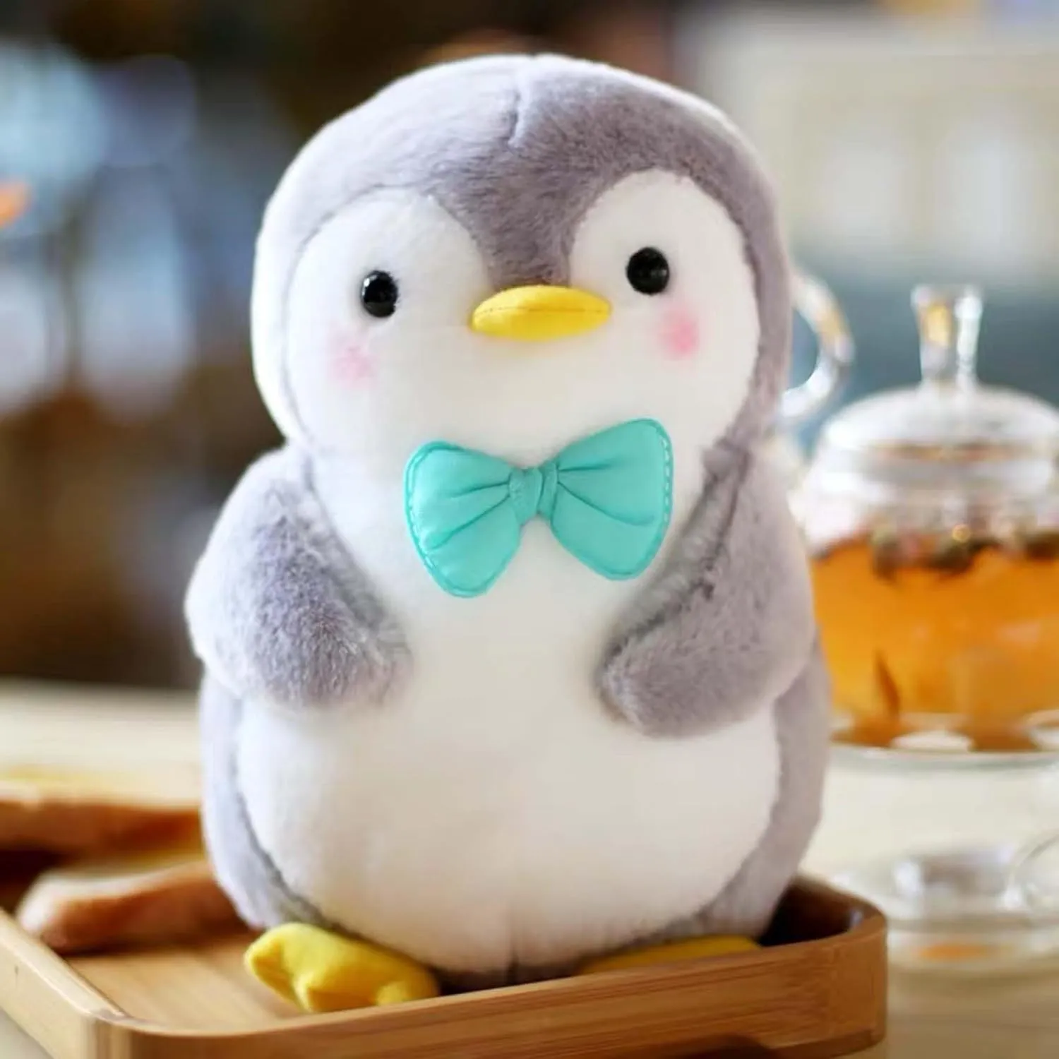 Stuffed Penguin Plush Ocean Animals Toys Dolls Decorations Gifts for Kids Boys Girls 10 Inches (Blue)