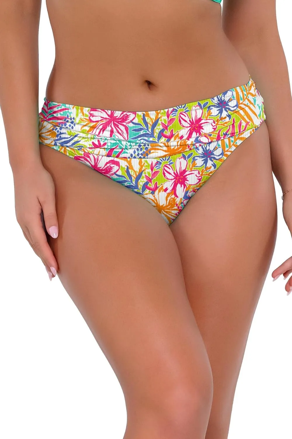 Sunsets Women's Standard Unforgettable Shirred Band Bikini Bottom Swimsuit